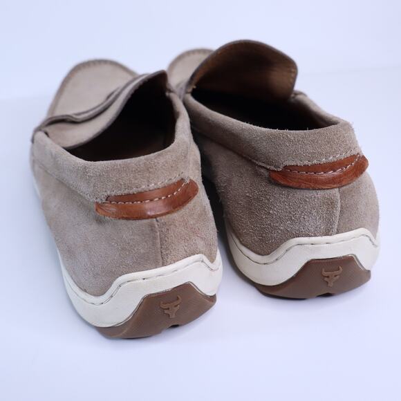TRASK Sheldon Suede Penny Loafer Taupe Slip On Comfort Shoe Men\'s 12M main image 8
